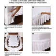 thumbnail image 3 of Skirt Utopia Bedding elástico de microfibra doble blanco, 3 of 6