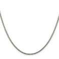 thumbnail image 3 of Auriga 925 Sterling Silver 1.75 mm Diamond-cut Round Box Chain Necklace for Women 22", 3 of 5