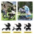 thumbnail image 5 of Universal Stroller Board 2 In 1 Stroller Ride Board Buggy Wheeled Board Seat Pedal Buggy Board with Seat Auxiliary Pedal Adapter Pushchair Connector Anti-Slip, Max Load 55lbs, 5 of 7