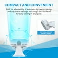 thumbnail image 4 of Newair 12-Inch 3-Speed Powerful 360 Degree Pivot Portable Desk and Table Fan, 4 of 16
