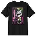thumbnail image 3 of Men's Black Batman T-Shirt, Joker Profile-XXL, 3 of 5