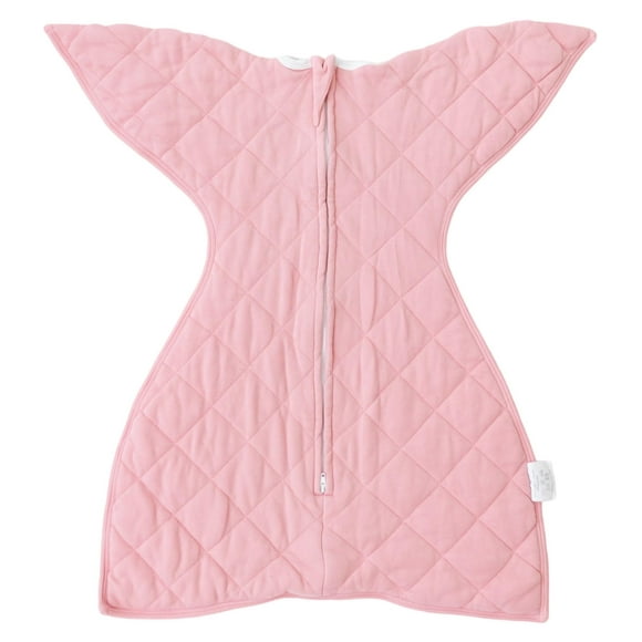 bebon Transition Swaddle - Baby Wearable Blanket - Cozy Sleep Sack, Wrap with 2-Way Zipper - 95% Bamboo Viscose, 5% Spandex (Berry Rouge, Small 4-8 Month)