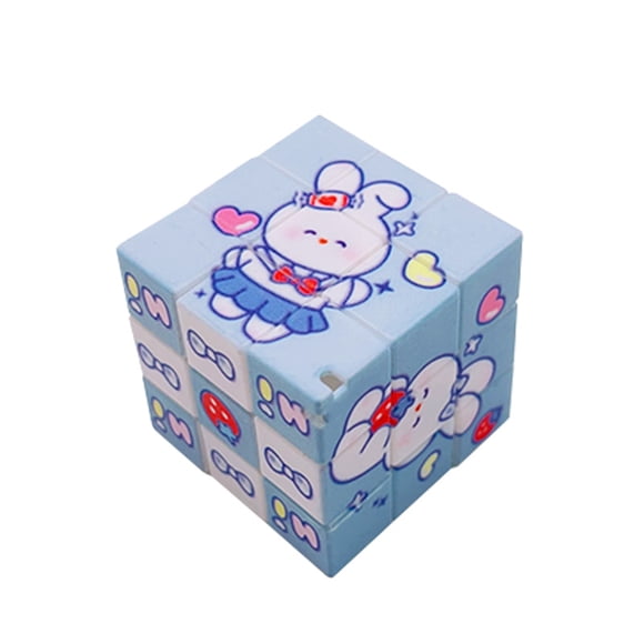 2.2" 3x3 Cute Bunny Cartoon Speed Cube Puzzle Toy