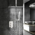 thumbnail image 2 of Zovajonia Shower System 8 Inches Shower Faucet Set,  Rain Shower Head with Handheld Spray Bathroom Ceiling Mount Shower Fixtures Brushed Nickel, 2 of 7
