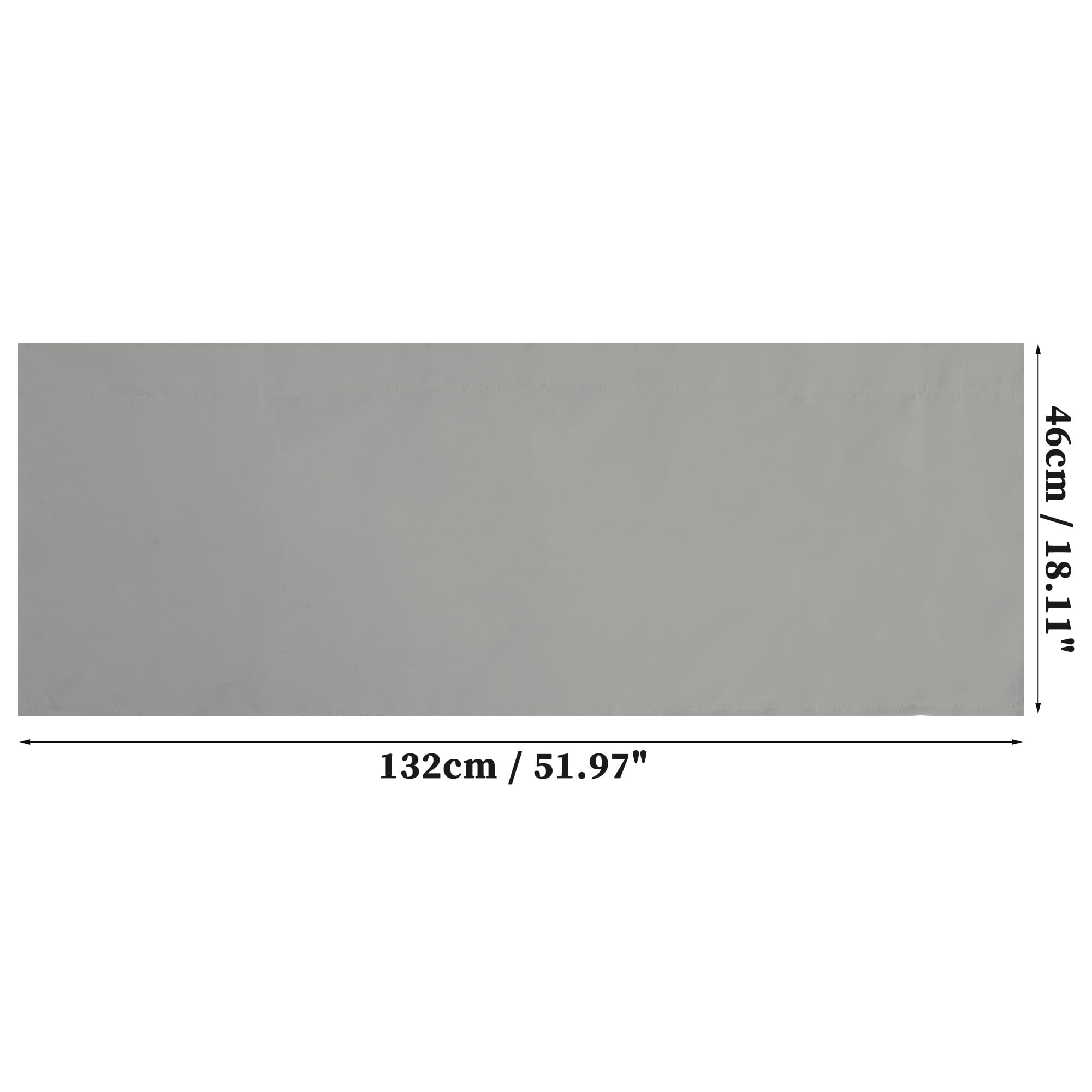 Unique Bargains Blackout Curtains Short Window Curtains Thermal Curtain Gray 18(in) WIDE