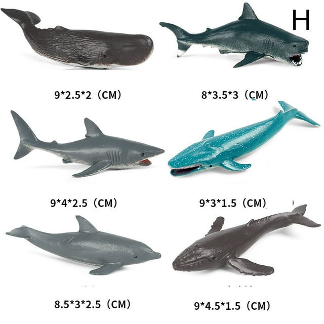 CAROOTU Jouet en Forme de Requin Réaliste Modèle Animal Simulation de Mouvement Réaliste Ou Jouet Baleine Ou Jouet en Forme de Requin