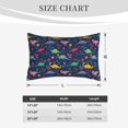 thumbnail image 4 of Pofeuu Dinosaur Flowers Print Polyester Microfiber Plush Pillowcases, Super Soft and Cozy Pillow Case Covers with Envelop Closure（Pillow core not included）-14"x20", 4 of 6