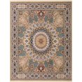thumbnail image 4 of Unique Loom Narenj Tapis Motif Médaillon 8' x 10' Rectangle Beige/bleu, 4 of 10