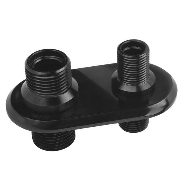 A/c Bulkhead Ac Line Port Car 2-Port Air Conditioner Bulkhead Connector Universal Modification Replacement For Hot Rod