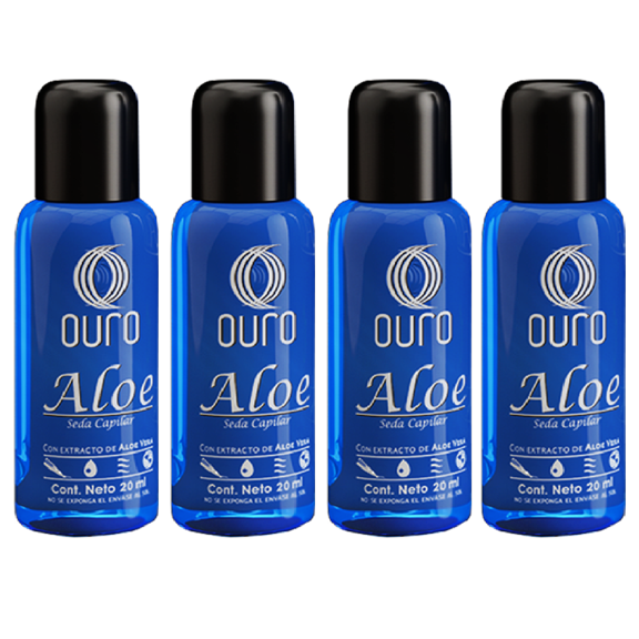 Ouro ALOE Seda Capilar 20 ml c/u - 4 Pz