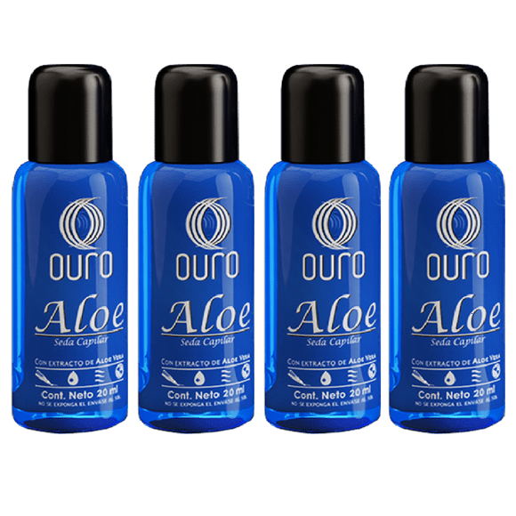 Ouro ALOE Seda Capilar 20 ml c/u - 4 Pz