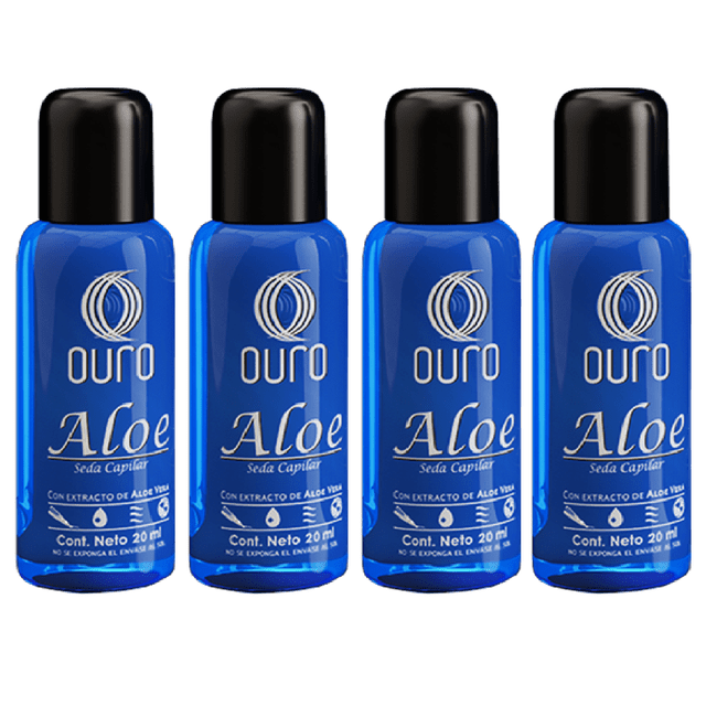 Ouro ALOE Seda Capilar 20 ml c/u - 4 Pz