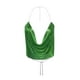 thumbnail image 1 of Túnica camisetas sin mangas para las mujeres de impresión para mujer Ropa sexy Rebordear Ajustable Sin mangas Sin espalda Crop Top Club Vintage Tank Tops (Green, M), 1 of 4