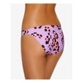 thumbnail image 2 of HULA HONEY Women's Purple Animal Print Stretch Lined Moderate Coverage True Spots Hipster Swimsuit Bottom XS, 2 of 2