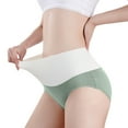 thumbnail image 2 of YWDJ Cotton Lightweight High Waist No Show Fashion Briefs Comfortable Cotton High Waist Underwear Sexy Panties Green L, 2 of 6