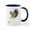 White/Navy Inside, variant on CafePress - Golfing Squirrel Mug - 11 oz Ceramic Mug - Novelty Coffee Tea Cup