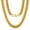 Gold, variant on ChainsProMax Hip Hop Men Necklaces Curb Cuban Chains 20inch 10mm Stainless Steel Chains Gift for Mens
