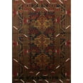 thumbnail image 1 of Ahgly Company Indoor Rectangle Mid-Century Modern Red Oriental Area Rugs, 2' x 5', 1 of 6