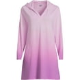 thumbnail image 3 of Lands' End Women's Plus Size Cotton Jersey Long Sleeve Hooded Swim Cover-up Dress, 3 of 3