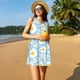 thumbnail image 3 of Fotbe Daisies Flowers Vestido de Verano sin Mangas para Mujer – Vestido Midi Línea A, Estilo Camiseta Floral, Vestido Playero Casual y Fluido, 3 of 7