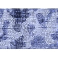 thumbnail image 1 of Ahgly Company Machine Washable Indoor Rectangle Abstract Blue Modern Area Rugs, 5' x 8', 1 of 4
