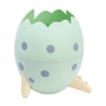 thumbnail image 3 of CoreLiving Dinosaur Egg Shaped Pencil Holders & Pen Holders Green Desk Organizer for Small Space Cute Office Accessories Countertop Makeup Brush Storage Container, 3 of 6