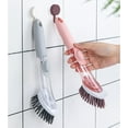 thumbnail image 7 of Dish Brush with 3 Refills Sponge Heads, Dish Scrubber with Handle Dish Cleaner Dish Cleaning Tools Replacement Sponge Heads Set for Kitchen Toilet Bathroom, 7 of 7