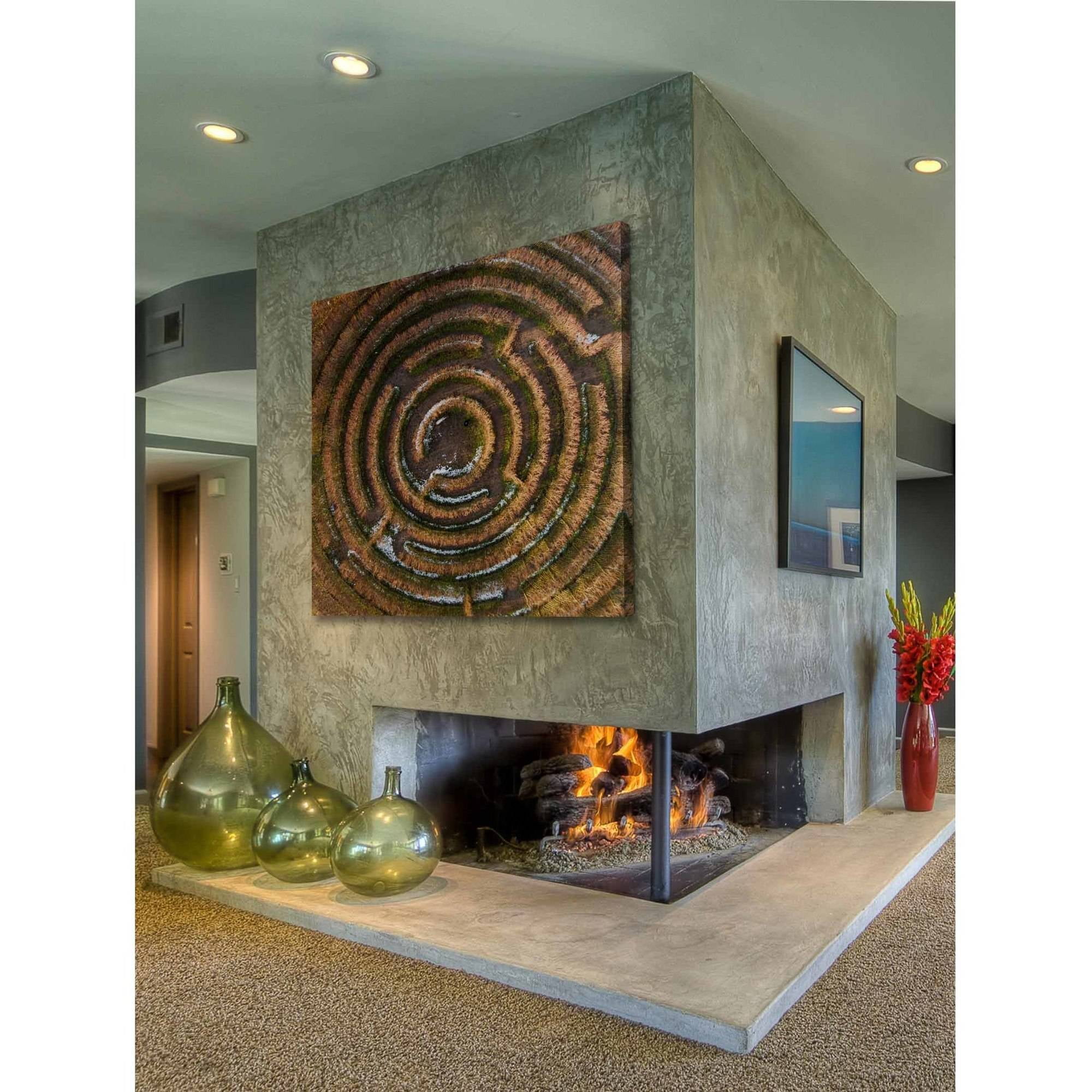 Marmont Hill "Crop Circle" by Karolis Janulis Painting Print on Wrapped Canvas