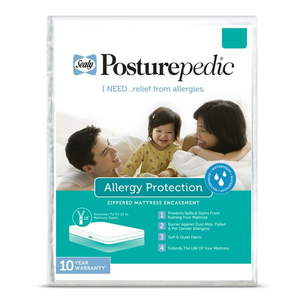 Sealy Allergen Barrier Zippered Mattress Protector