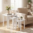 thumbnail image 2 of Gymax 3 PCS Nesting End Tables Farmhouse Rectangle Side Table Set for Living Room, 2 of 10