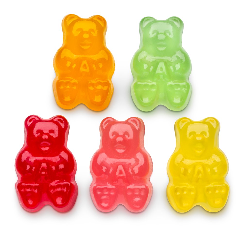Albanese 5 Natural Flavor Gummi Bears, 4/5 LB