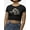 Black, variant on Vintage Rose Floral Art Tee Crop Tee Women's