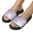 thumbnail image 5 of GZHJMY Stylish Slides for Women Men, Lavender Flowers and Two Butterfly Soft Flexible Slip-on Sandals Slippers, 5 of 7
