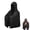 Black, variant on Cooling Poncho for Summer, Instant Chill Hooded Towel for Beach and Outdoor Sports, Reusable Ice Wrap for Heat Relief