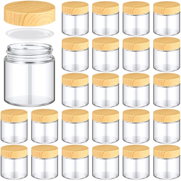 Frascos de vidrio Norme 120 ml/4 oz con tapas, 24 unidades, reutilizables
