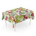 thumbnail image 1 of LADDKE Watercolor Pattern of Red Berries and Leaves Rose Hips Tablecloth Table Desk Cover Home Party Decor 60x120 inch, 1 of 1