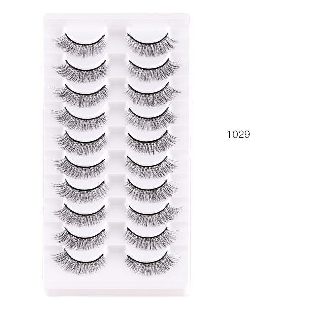 Xiao Hua 20 pares de pestañas postizas de visón tenues, suaves y voluminosas, de aspecto natural, A1029
