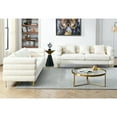 thumbnail image 2 of 2 Piece Oversized Accent Sofa with 6 Pillows, 81 Inch Modern 3 Seater Upholstered Couch with Metal Legs, Leisure Sofa Couch for Bedroom, Living Room, Lounge, Office, Apartment, Ivory, 2 of 9