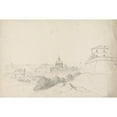 thumbnail image 2 of Isaac Weld 24x17 Gold Ornate Framed and Double Matted Museum Art Print Titled - St. Peter's and Environs, Rome (1819), 2 of 4