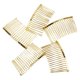 thumbnail image 1 of Vtg Metal Hair Combs Slides Clip Tiara Fascinator Fabricación de accesorios nupciales cabello Colco Peinetas de pelo de 18 dientes para mujer, 1 of 8