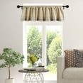 thumbnail image 5 of Double Dutch Multi-Color Checkered Cotton Window Valance 72x14, 5 of 5
