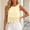 Light Yellow, variant on Sleeveless Womens Tank Tops Round Neck Hollow Embroidery Loose Relaxed Fit Breathable Summer Travel Vacation Casual Blouse