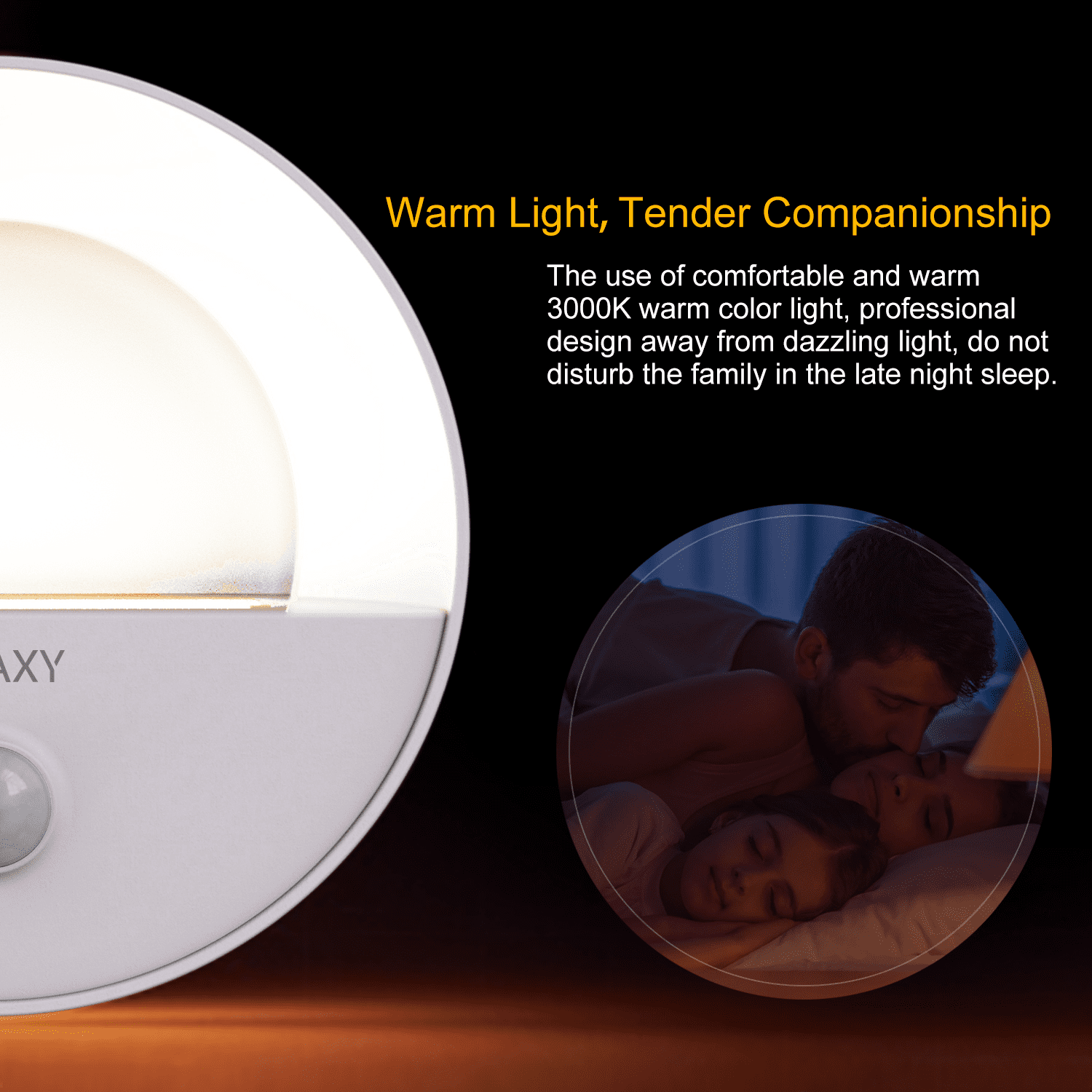 AURAXY Rechargeable Motion Sensor Night Light, White LED Auto Battery Power Motion Night Light with Dusk to Dawn Sensor, Magnetic Stick-on Wall Stairs Closet Hallway Bedroom Cabinet (3 Pack)