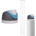 thumbnail image 3 of Replacement Lid for Owala Freesip, Compatible with Owala Cup 16oz 24oz 32oz 40oz, One Button Water Bottle Top Lid Replacement Accessory and Straws, Leakproof, BPA-Free (Tide Blue), 3 of 8