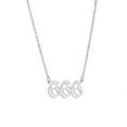 thumbnail image 2 of Pendentif Collier Numéro d'Ange Plaqué Or/argent Collier en Acier Inoxydable Bijoux pour Femmes, 2 of 8
