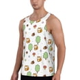 thumbnail image 2 of Xecao Tree Squirrel Men's Tank Top Workout Quick Dry Sleeveless Gym Jogging Muscle Shirts Summer Swim Beach Tops, 2 of 9