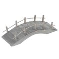 thumbnail image 2 of Miniature wooden arch bridge 1:12 Dollhouse Arch bridge Miniature landscape Ornaments with railings, 2 of 5