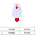 thumbnail image 3 of Dog Chicken Costume Soft Crystal Fleece Pet Hoodie，Adjustable Wrap Puppy Transformation Outfit for Small Medium Dogs, Halloween Party Cosplay Clothes, 3 of 6
