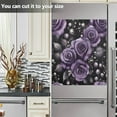 thumbnail image 3 of Yayeee Magnetic Dishwasher Cover for The Front Decoration Home Kitchen Machine Sticker Protector, Purple Roses, 3 of 6
