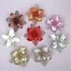 thumbnail image 3 of 12 Pieces Glitter Christmas Tree Decoration, Christmas Tree Decoration Ornament Christmas Flower Decor, Christmas Tree Pendant (Orange, 24 cm), 3 of 3